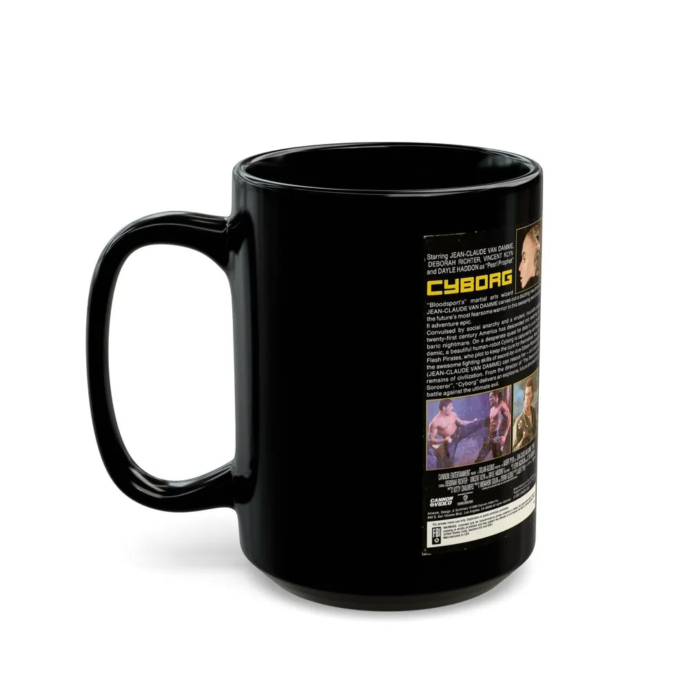 CYBORG (VHS COVER) - Black Coffee Mug-Go Mug Yourself