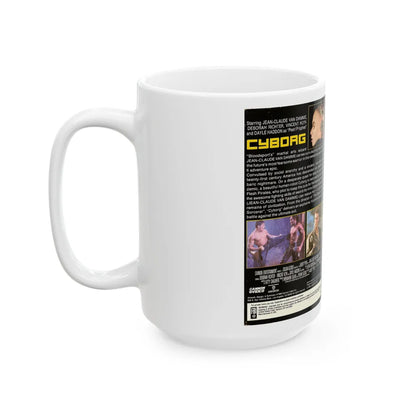 CYBORG (VHS COVER) - White Coffee Mug-Go Mug Yourself