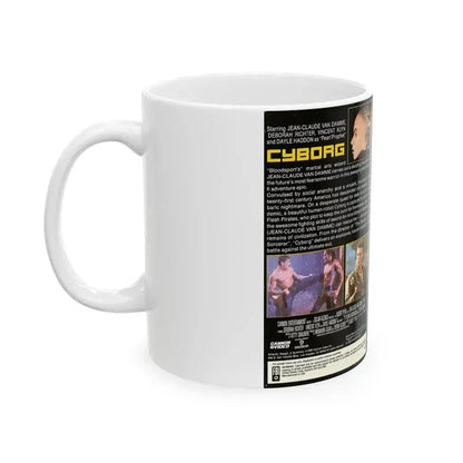 CYBORG (VHS COVER) - White Coffee Mug - Go Mug Yourself