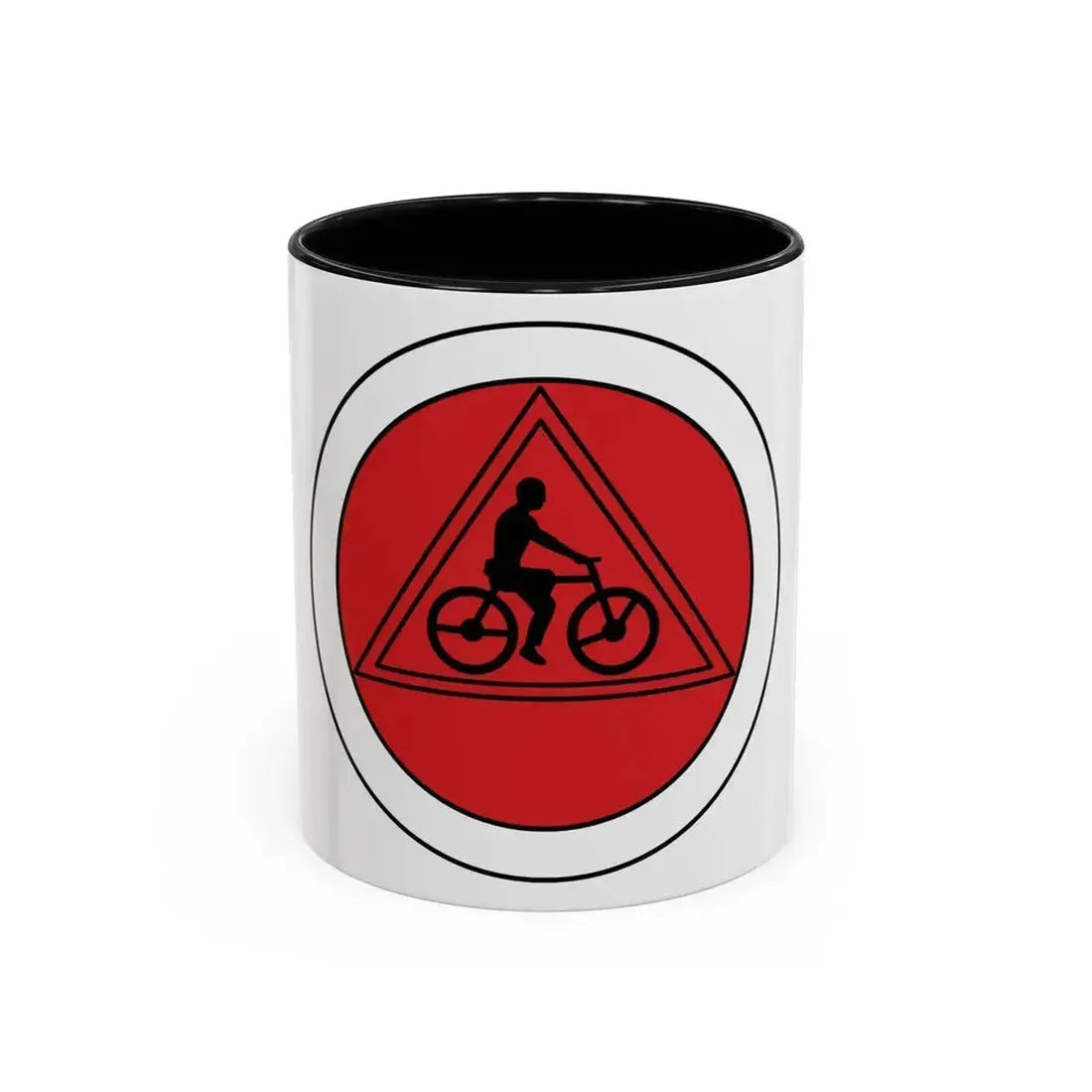Cycling (Boy Scout Merit Badge) Accent Coffee Mug 11oz Black - Go Mug Yourself