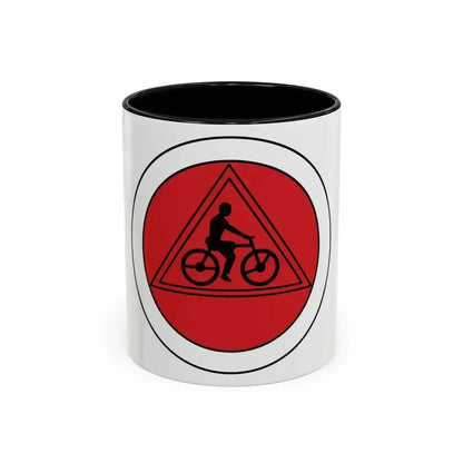 Cycling (Boy Scout Merit Badge) Accent Coffee Mug 11oz Black - Go Mug Yourself