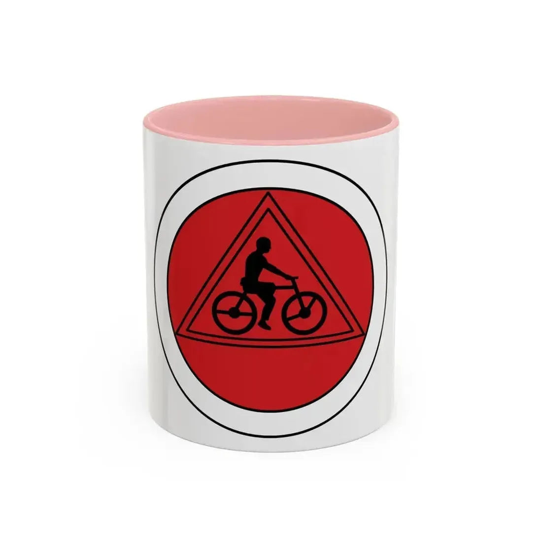 Cycling (Boy Scout Merit Badge) Accent Coffee Mug 11oz Pink - Go Mug Yourself