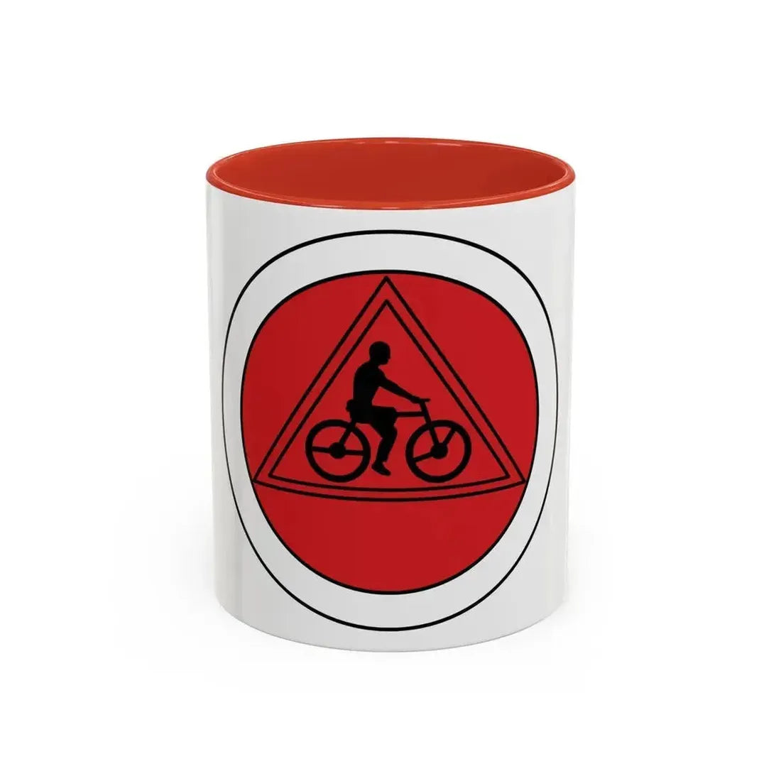 Cycling (Boy Scout Merit Badge) Accent Coffee Mug 11oz Red - Go Mug Yourself