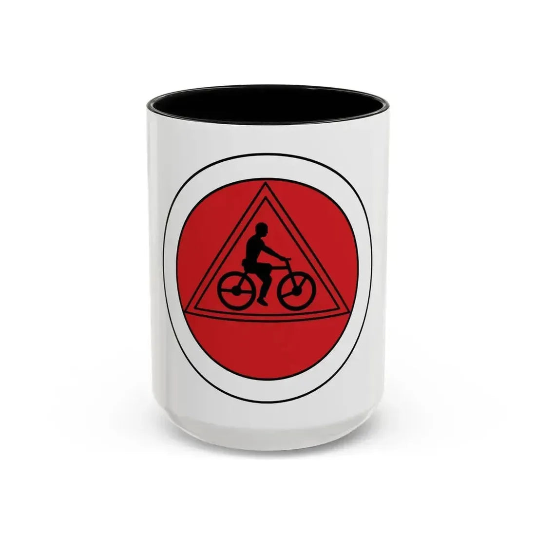 Cycling (Boy Scout Merit Badge) Accent Coffee Mug 15oz Black - Go Mug Yourself
