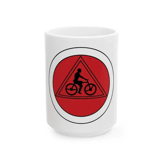 Cycling (Boy Scout Merit Badge) White Coffee Mug 15oz - Go Mug Yourself