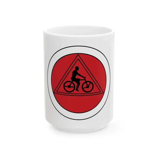 Cycling (Boy Scout Merit Badge) White Coffee Mug 15oz - Go Mug Yourself