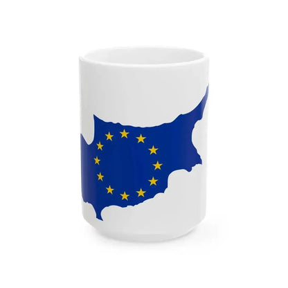Cyprus EU (Cyprus) White Coffee Mug 15oz - Go Mug Yourself