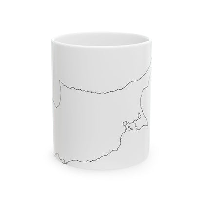 Cyprus-Flagmap (Cyprus) White Coffee Mug-11oz-Go Mug Yourself