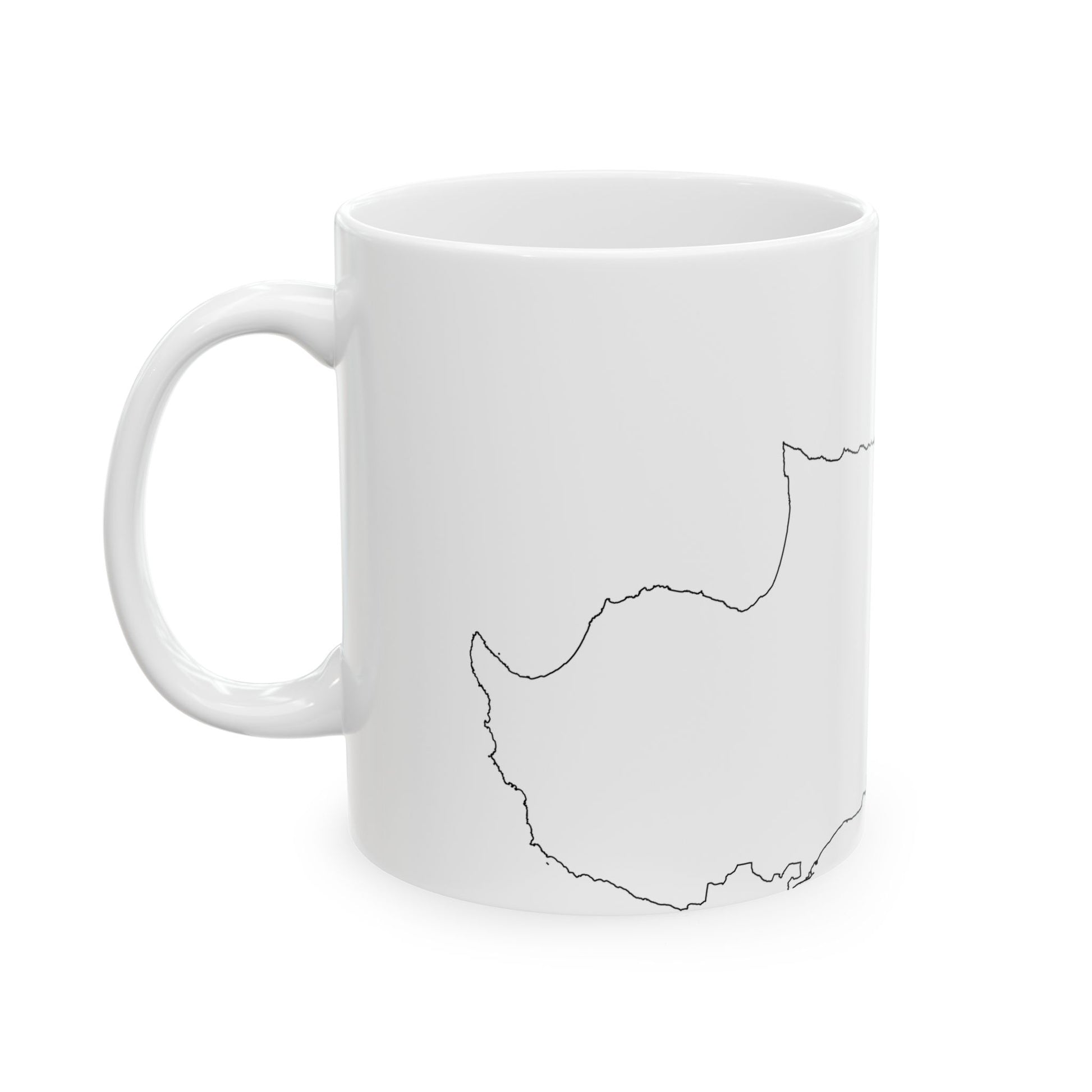Cyprus-Flagmap (Cyprus) White Coffee Mug-Go Mug Yourself