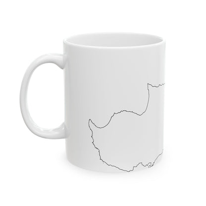 Cyprus-Flagmap (Cyprus) White Coffee Mug-Go Mug Yourself