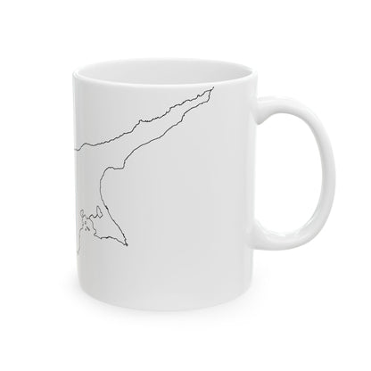 Cyprus-Flagmap (Cyprus) White Coffee Mug-Go Mug Yourself