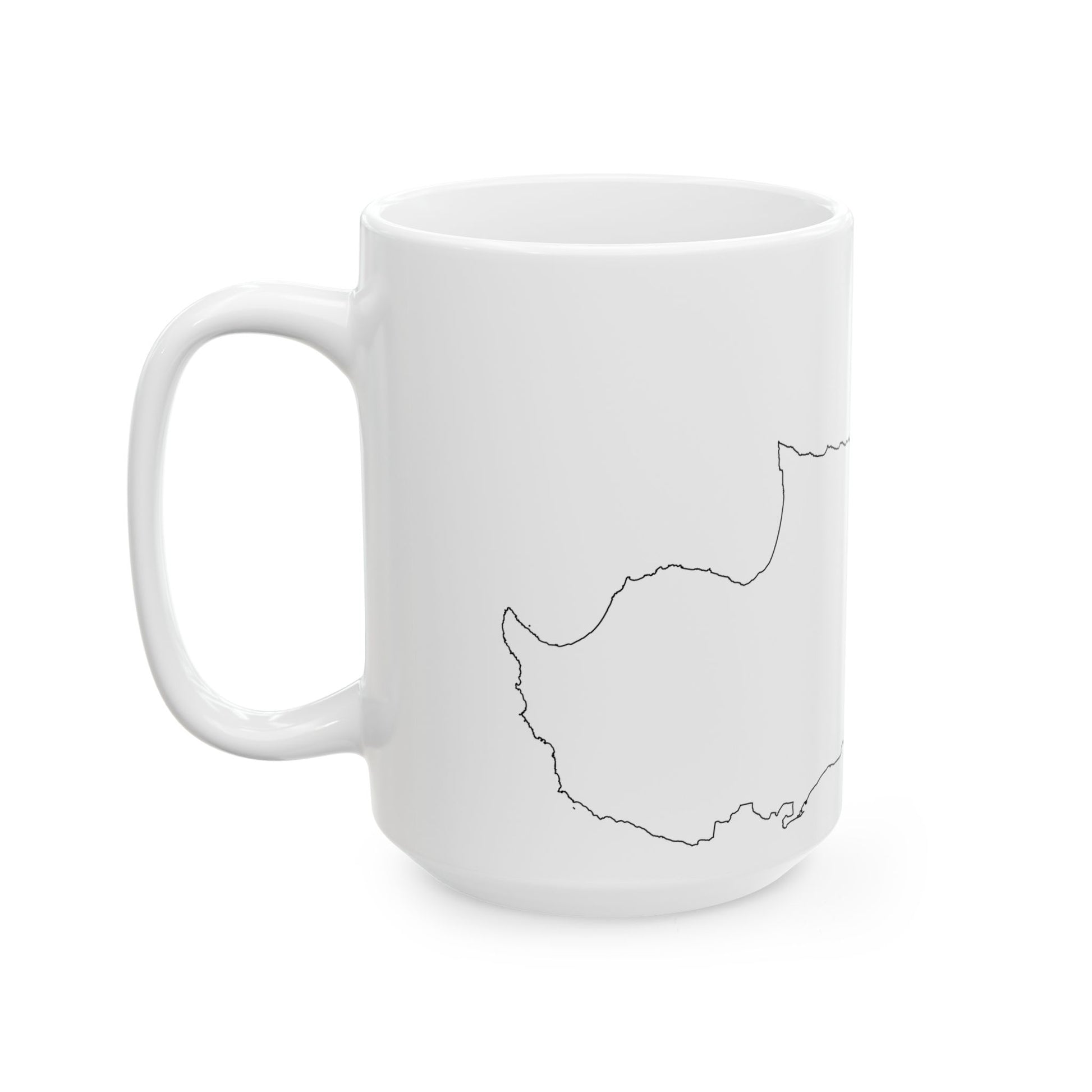 Cyprus-Flagmap (Cyprus) White Coffee Mug-Go Mug Yourself