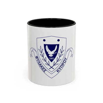 Cyprus Prisons Department - Accent Coffee Mug 11oz Black - Go Mug Yourself