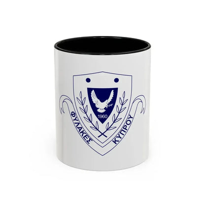 Cyprus Prisons Department - Accent Coffee Mug 11oz Black - Go Mug Yourself