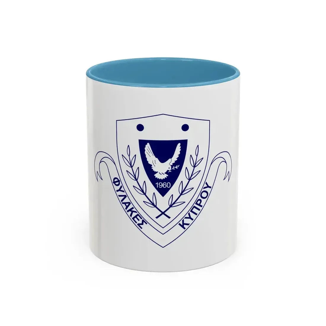 Cyprus Prisons Department - Accent Coffee Mug 11oz Light Blue - Go Mug Yourself