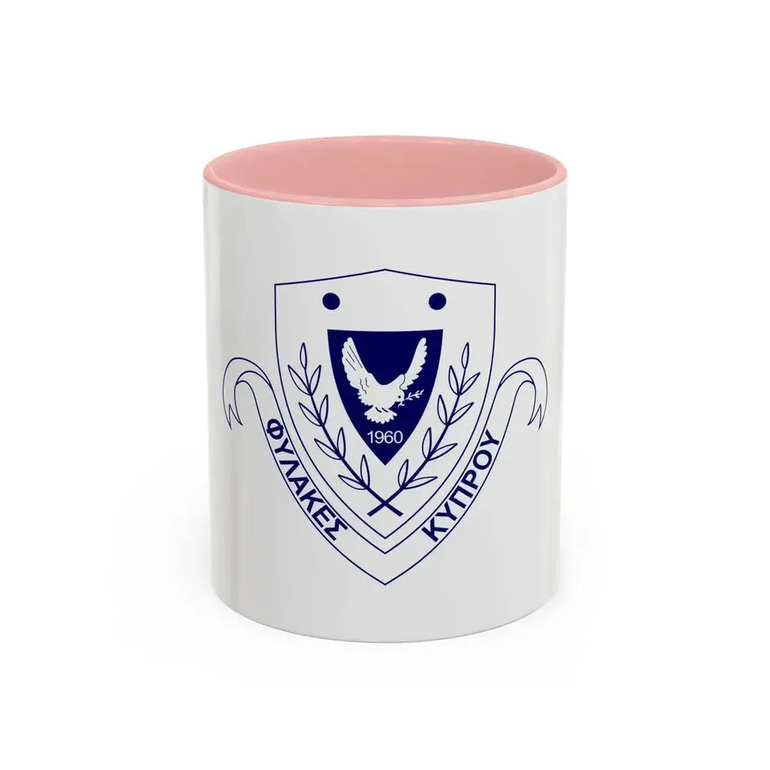 Cyprus Prisons Department - Accent Coffee Mug 11oz Pink - Go Mug Yourself