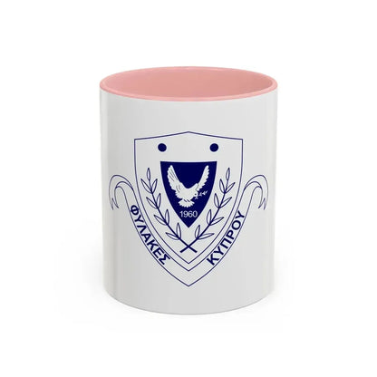 Cyprus Prisons Department - Accent Coffee Mug 11oz Pink - Go Mug Yourself
