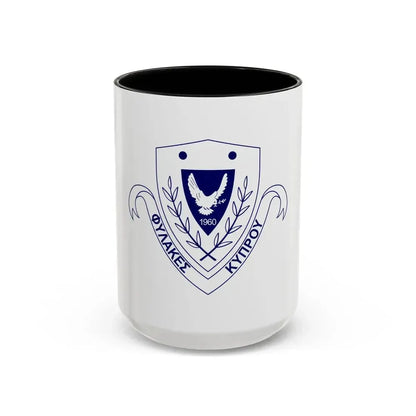Cyprus Prisons Department - Accent Coffee Mug 15oz Black - Go Mug Yourself