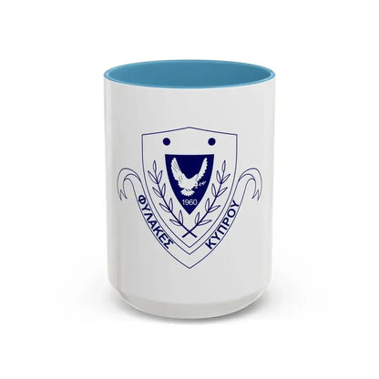 Cyprus Prisons Department - Accent Coffee Mug 15oz Light Blue - Go Mug Yourself