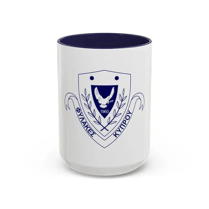Cyprus Prisons Department - Accent Coffee Mug 15oz Navy - Go Mug Yourself