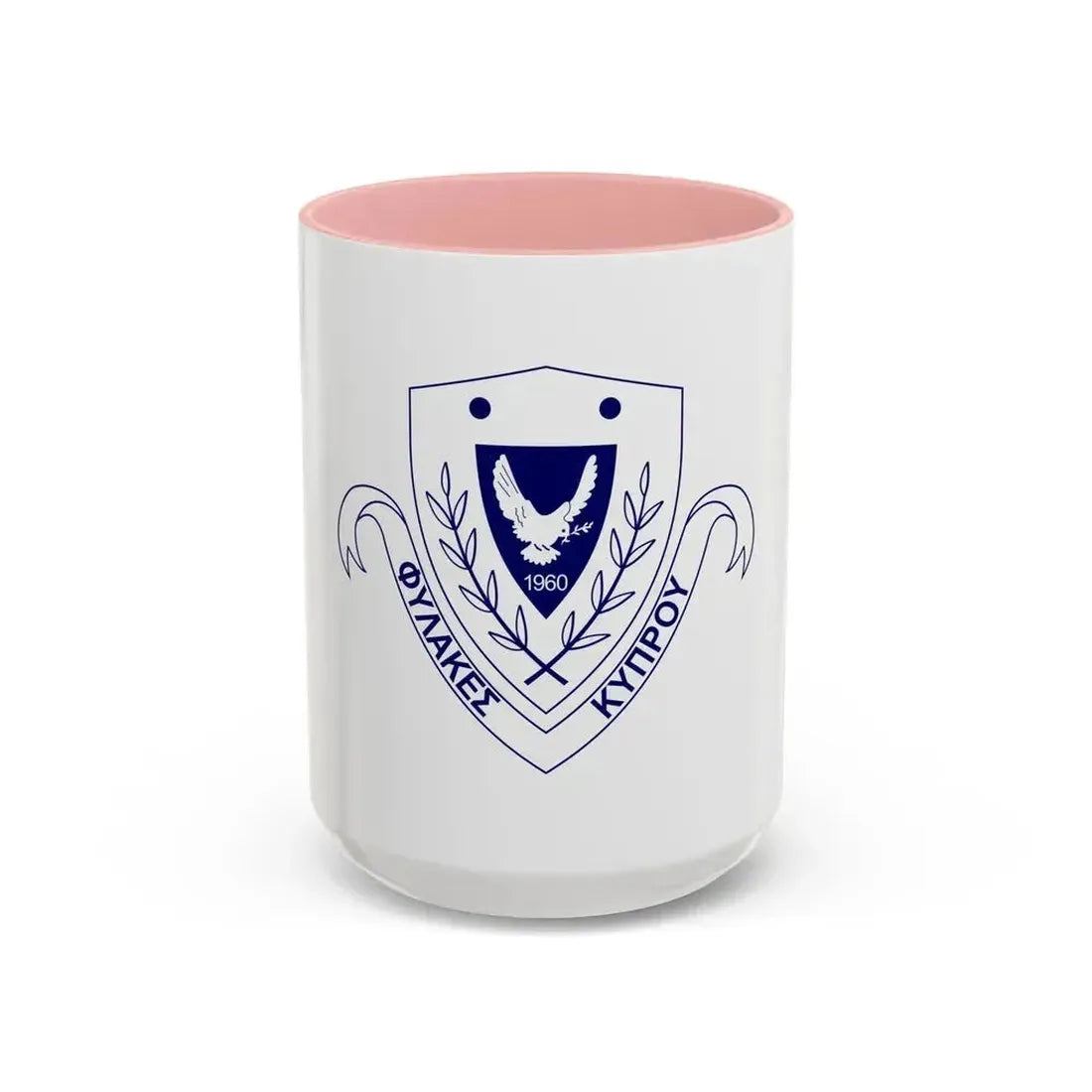 Cyprus Prisons Department - Accent Coffee Mug 15oz Pink - Go Mug Yourself