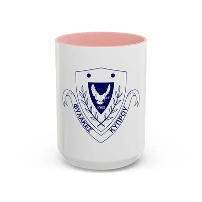 Cyprus Prisons Department - Accent Coffee Mug 15oz Pink - Go Mug Yourself
