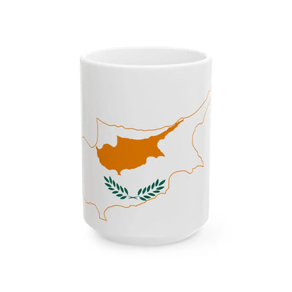 Cyprus stub (Cyprus) White Coffee Mug 15oz - Go Mug Yourself
