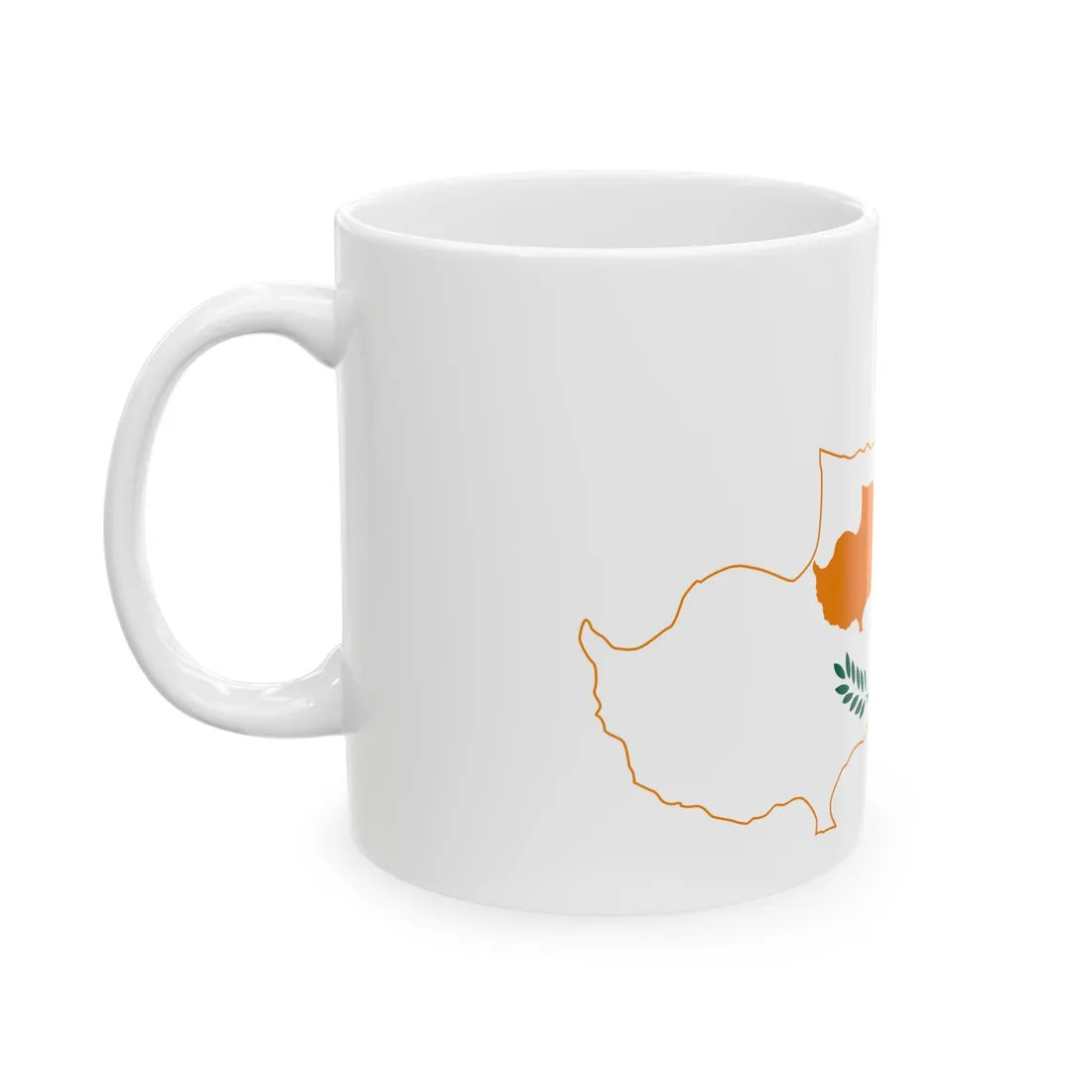 Cyprus stub (Cyprus) White Coffee Mug - Go Mug Yourself