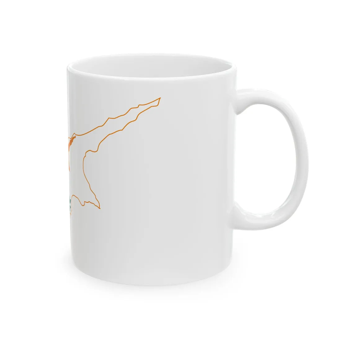 Cyprus stub (Cyprus) White Coffee Mug - Go Mug Yourself