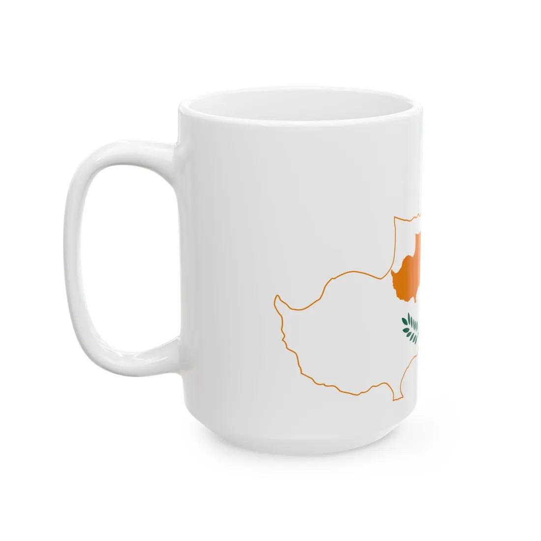 Cyprus stub (Cyprus) White Coffee Mug - Go Mug Yourself