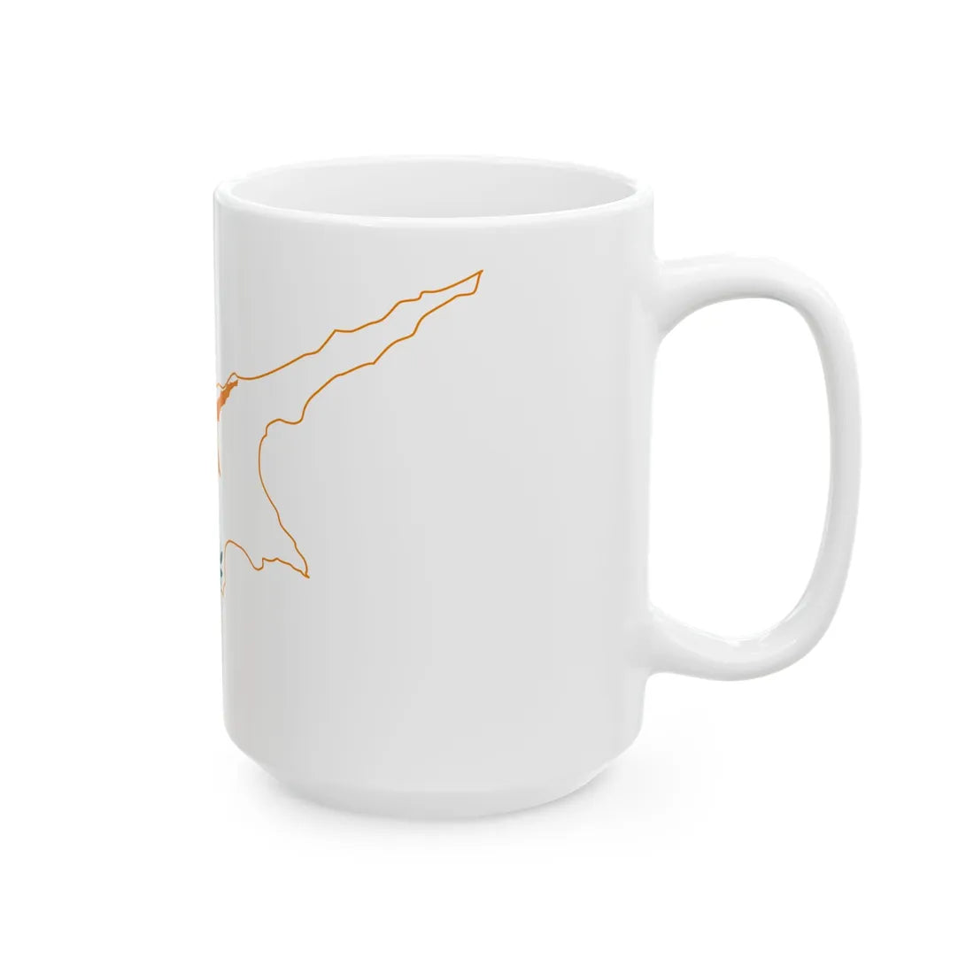 Cyprus stub (Cyprus) White Coffee Mug - Go Mug Yourself