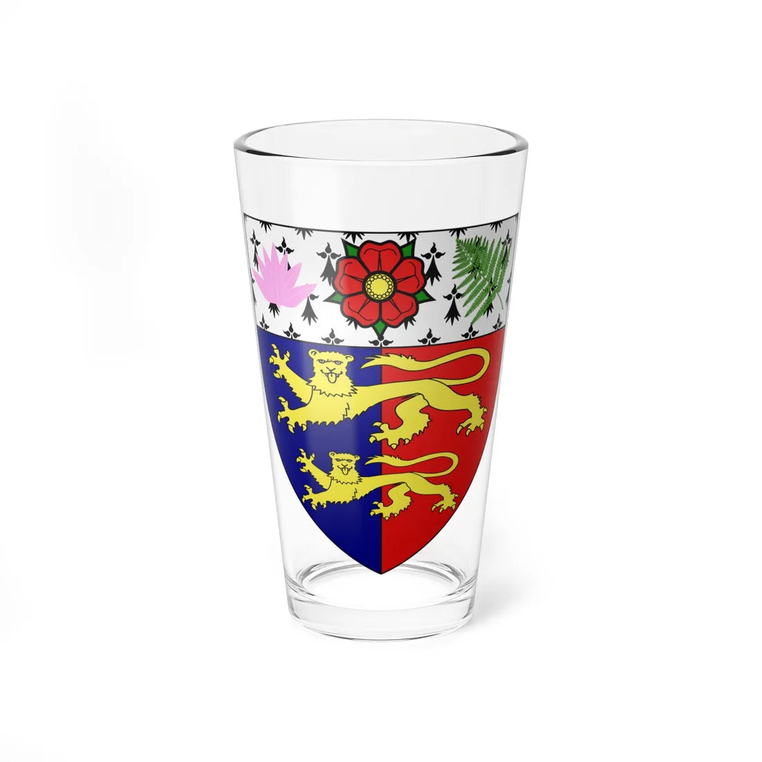Cyril Newall Arms (New Zealand) (Coat of Arms) Pint Glass 16oz 16oz - Go Mug Yourself
