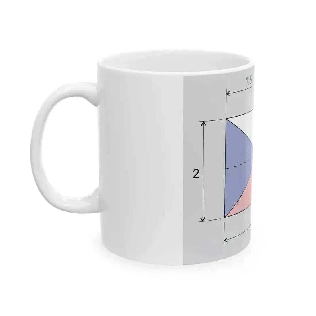 Czech flag construction (Czech Republic) White Coffee Mug - Go Mug Yourself