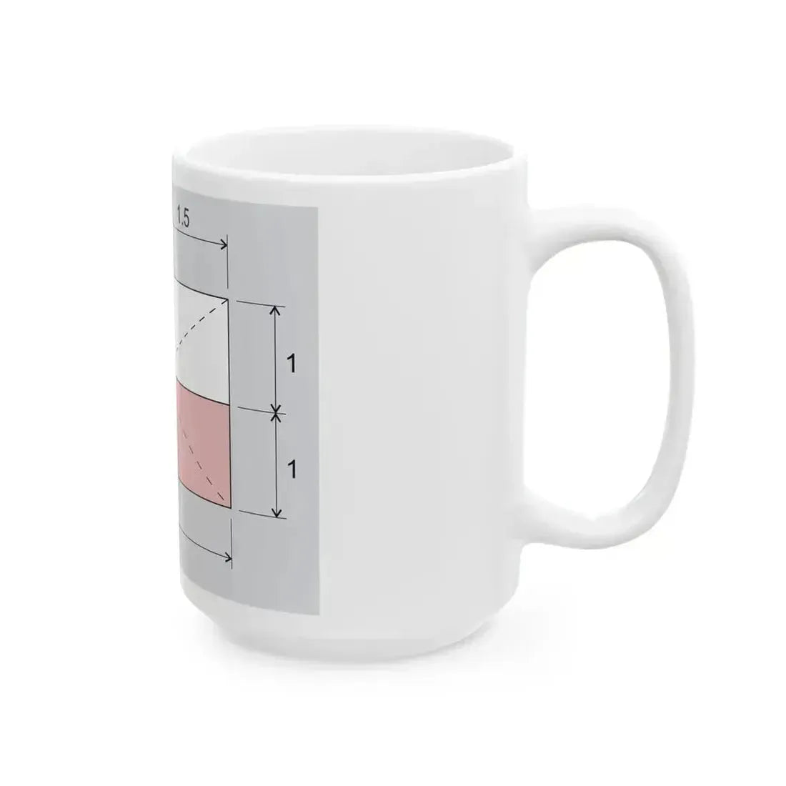 Czech flag construction (Czech Republic) White Coffee Mug - Go Mug Yourself