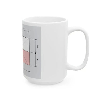 Czech flag construction (Czech Republic) White Coffee Mug - Go Mug Yourself