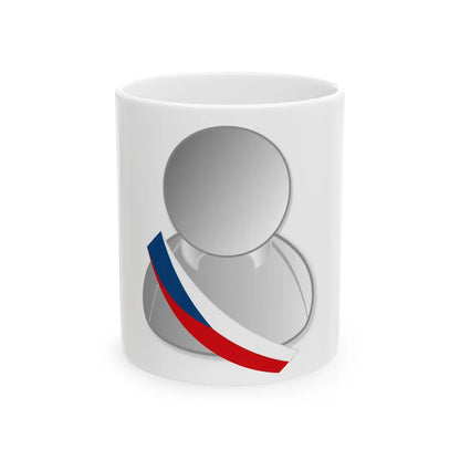Czech politic personality icon (Czech Republic) White Coffee Mug 11oz - Go Mug Yourself