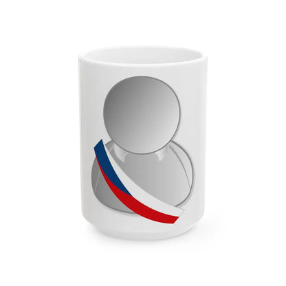 Czech politic personality icon (Czech Republic) White Coffee Mug 15oz - Go Mug Yourself