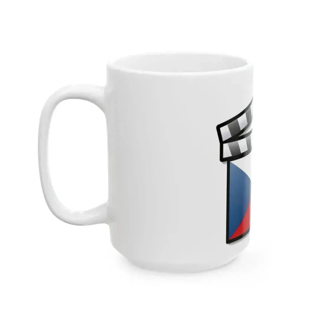 Czech Republic film clapperboard (Czech Republic) White Coffee Mug - Go Mug Yourself