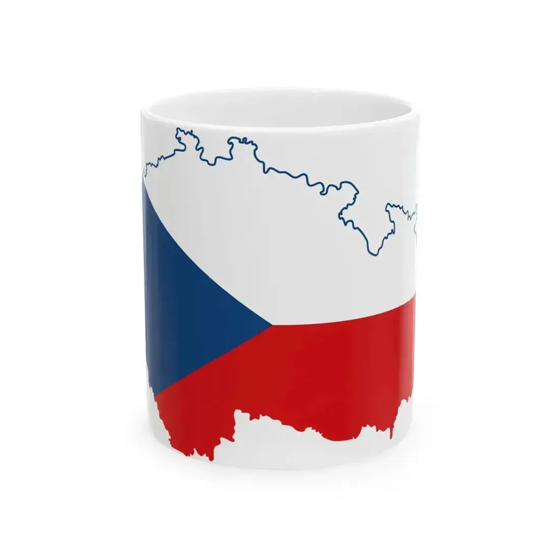 Czech Republic stub (Czech Republic) White Coffee Mug 11oz - Go Mug Yourself