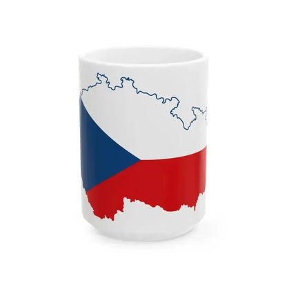 Czech Republic stub (Czech Republic) White Coffee Mug 15oz - Go Mug Yourself