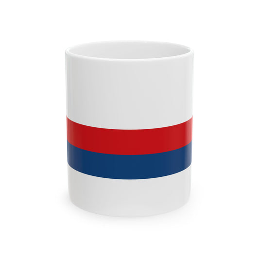Czech Republic tricolour ribbon 2x9 (Czech Republic) White Coffee Mug-11oz-Go Mug Yourself