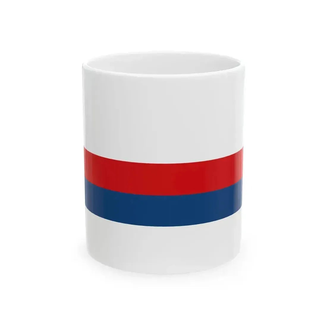Czech Republic tricolour ribbon 2x9 (Czech Republic) White Coffee Mug 11oz - Go Mug Yourself