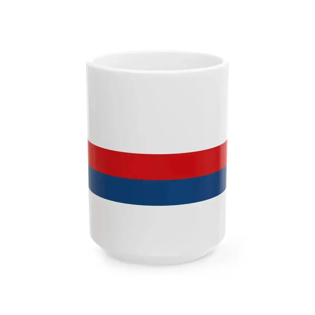 Czech Republic tricolour ribbon 2x9 (Czech Republic) White Coffee Mug 15oz - Go Mug Yourself