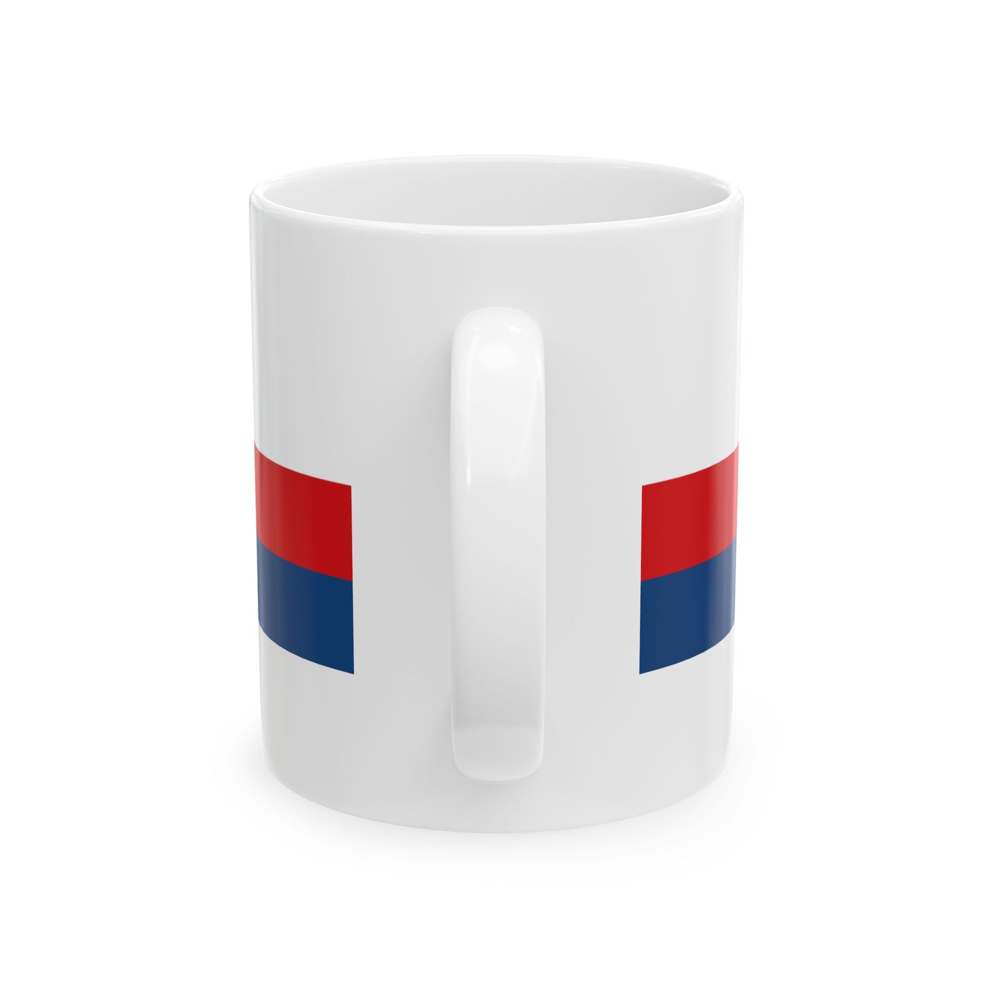 Czech Republic tricolour ribbon 2x9 (Czech Republic) White Coffee Mug-Go Mug Yourself