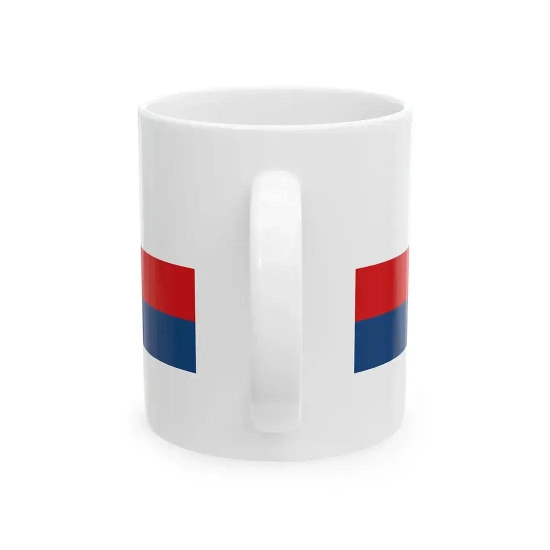 Czech Republic tricolour ribbon 2x9 (Czech Republic) White Coffee Mug - Go Mug Yourself