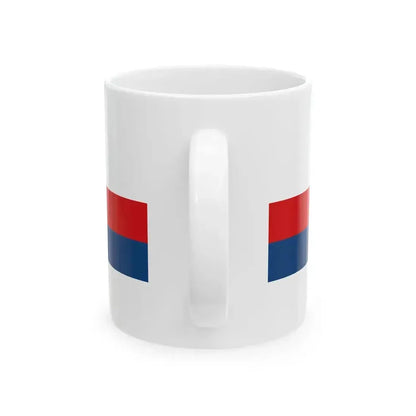 Czech Republic tricolour ribbon 2x9 (Czech Republic) White Coffee Mug - Go Mug Yourself