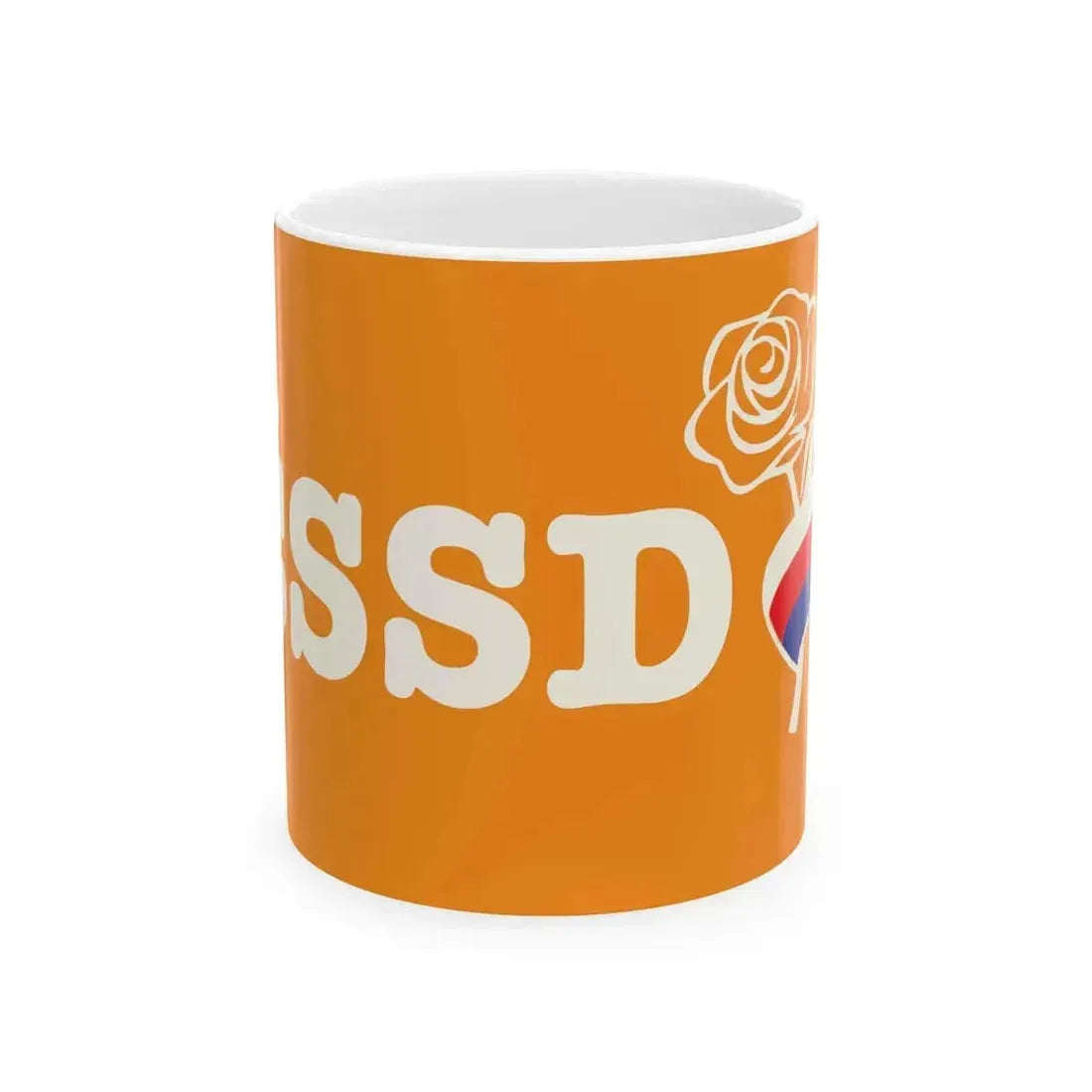 Czech Sovereignity of Social Democracy Flag (Czech Republic) White Coffee Mug 11oz - Go Mug Yourself