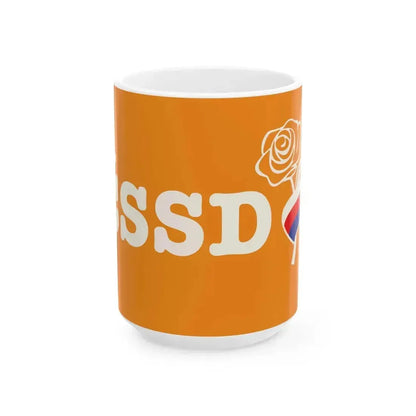 Czech Sovereignity of Social Democracy Flag (Czech Republic) White Coffee Mug 15oz - Go Mug Yourself