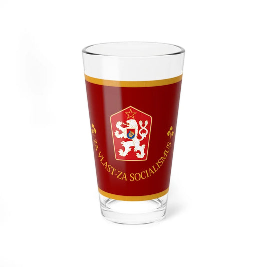 Czechoslovak Peoples Army Flag (Slovakia) Pint Glass 16oz 16oz - Go Mug Yourself