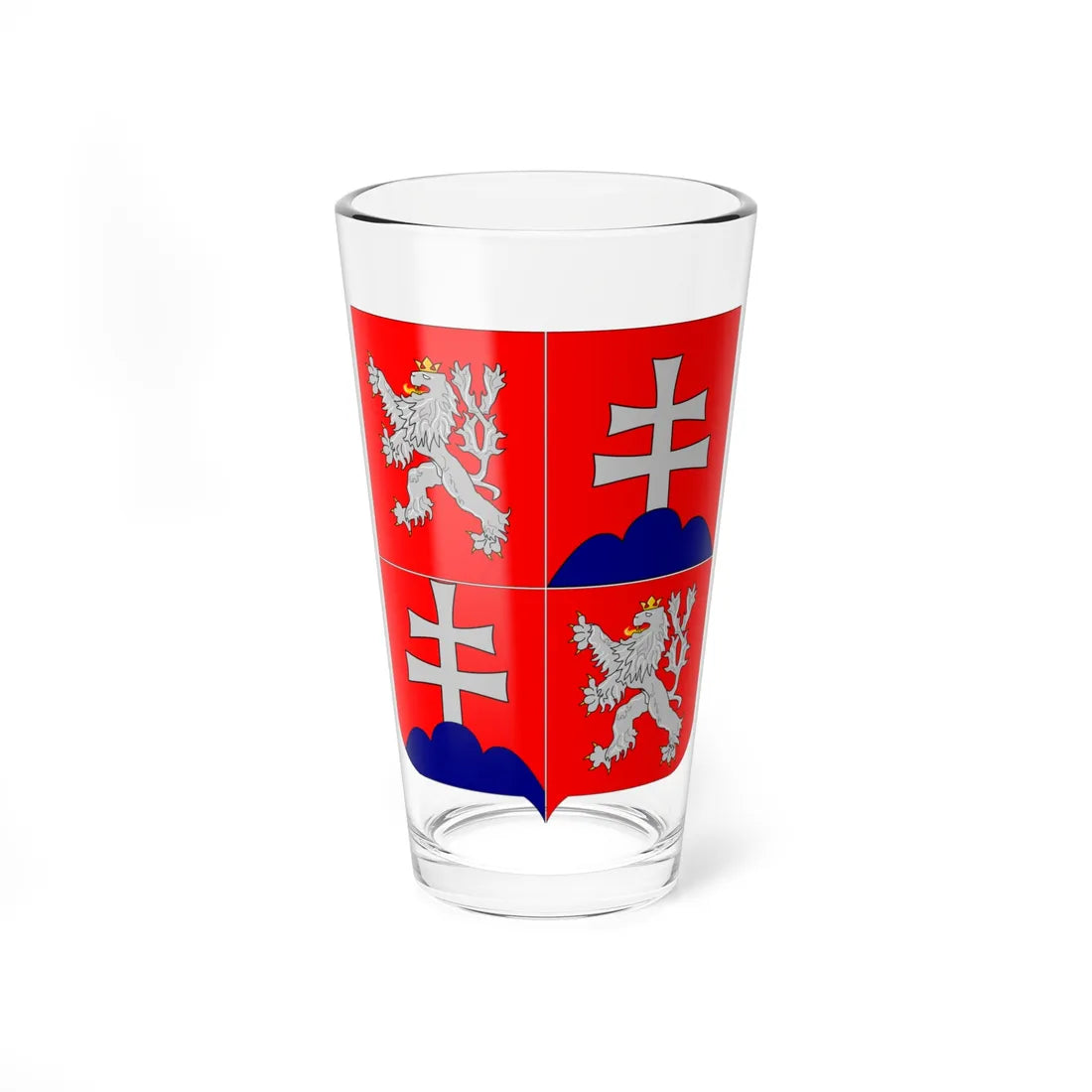 Czechoslovakia small (Slovakia) (Coat of Arms) Pint Glass 16oz 16oz - Go Mug Yourself